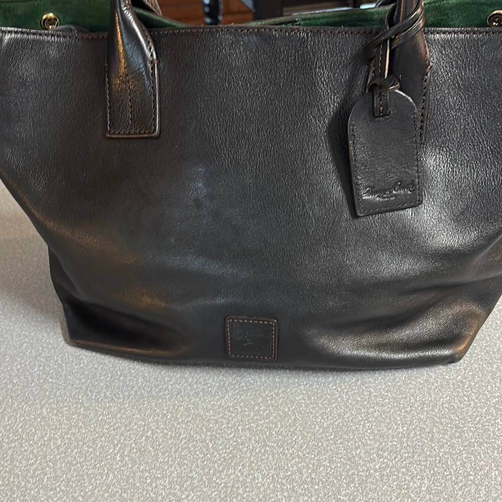 Dooney & Bourke Black Leather Satchel with Classic Design